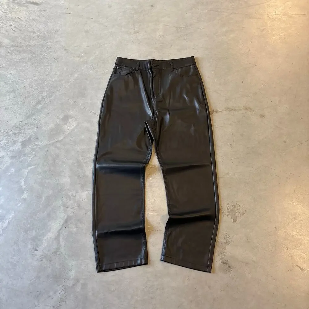 vintage rick owens style leather pants